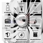 1000w Bluetooth Motorcycle Stereo 4 Speaker Audio Mp3 System Usb Sd Radio Chrome