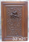 Large 33  Antique French Carved Solid Wood Doors Panels Gothic Chimera Salvage