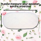 First Essentials Baby Bassinet Cradle Mattress Oval 12 X 26 Foam Waterproof