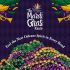 The Mardi Gras Krewe Red Mardi Gras Beads     33 Inch 10mm 12 Necklaces