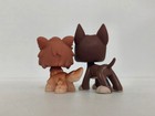 2pcs lot Lps Toys Littlest Pet Shop Orange And Brown Dog  2141 1519 Figures