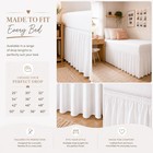 Slumberwell Microfiber Extra Long Ruffled Bed Skirt For Collage Dorm Room Three