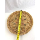Vtg Southwest Native American Style Basket Tray Papago Tohono Oodham Woven 16 