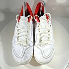 Nike Tiempo 9 Kids Boys Youth Size 6 6y Soccer Cleats White Red Sneakers Shoes