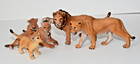 Toy Lion Figurines   rare Entire Family By Schleich