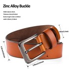 Men s Belt  Leather Dress Belt With Single Prong Buckle 1 5   For Casual And    