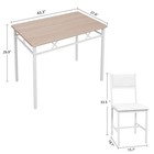 5 Pcs Dining Table Set W 4 Upholstered Chairs Small Kitchen Table Set Apartment