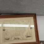 Framed 1851 Tallis Map Of The United States Ft Engravings By J  Rapkin 