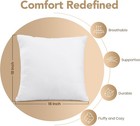  Outdoor Pillow Inserts 18 X 18 Inches  pack Of 2  White   Water