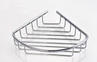 Polished Chrome Bathroom Shower Caddy Corner Wire Basket Storage Shelves Aba521