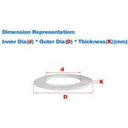Nylon Plastic Flat Washers Insulating Washer Rubber Round Gasket Soft M3 M4-m20 