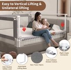 Twin Bed Rail Guard 3-pc     Adjustable Height With Safety Lock For Toddlers