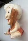 Vintage The Flintstones Rubble Bam Bam Chalkware 8    Piggy Bank