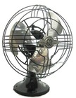 Vintage General Electric Mid Century Atomic Chrome   Black Vortalex Electric Fan