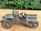 Antique 1900s Cast Iron Open Air Racer Race Car Roadster Car Toy Lot Ac Hubley 