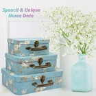 Decorative Set - 3 Storage Boxes With Lids  Keepsake   Trinket Boxes  Mini Lu   