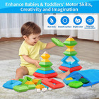 Toddler Stacking Building Blocks Educational Toys  Montessori Activities Learnin