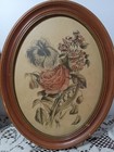 2 Vintage Oval Framed Romantic Botanical Prints By I b  Fischer Co   shabby Chic