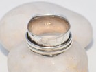 Solid 925 Sterling Silver Spinner Band Ring Statement Handmade Ring All Size