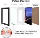 Yaetm 20x20 Black Picture Frame Set Of 3  Square Photo Frame Displays 16x16 With