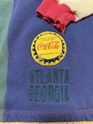 Vintage  Coca-cola Retro Pullover Sweater Embroidered Color Block Atlanta Georgi