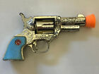Vtg Nichols Pinto Toy Cap Gun With Blue   Turquoise Grips And Red Box
