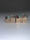 Vintage Avon Treasure Chest Pill Case 1960s 12 In Trinket Box Pendant  Set Of 2 