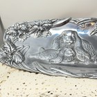 Arthur Court Signed Aluminum 1994 Easter Bunny Rabbit Serving Tray  Vintage
