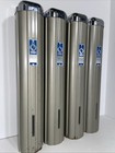 Lot Of 4 Vintage Solo Cup Dispenser Metal Art Deco Model No  450 Chrome Chicago