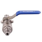 Full Port Ball Valve 1 4 Inch - Male X Female Stainless Steel 304 Heavy Duty    