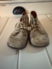 Antique Unisex Infant Toddler Baby Lace Shoes Leather Vintage  Decor Display