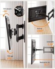 Full Motion Tv Wall Mount 13-32 Inch Monitor Bracket Swivel Tilt Vesa 100x100 