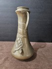 Signed Vintage Japanese Chinese Brass Turtle High Relief Vase 11 7 8  Rare