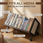 Dvd   Cd Storage Rack  Blu Ray Storage Shelve Holds Up To 28 Dvd Cases  Woode