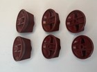 Oem Wolf Commercial Range Red Burner Knob Set Of 6 Ch-6-29 Ch Series Gas Range