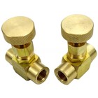 Brass Instrument Gas Needle Valve Male 1 8 1 4 3 8 Npt Female For Air Fuel Water