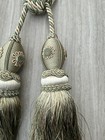 Curtain Tiebacks Tassel Drapery Tie-backs Rope Beaded Holdbacks Decor Fringe