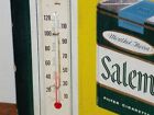 Vintage Salem Cigarette Embossed Cardboard Thermometer
