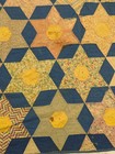 Vtg Handmade Quilt 1920s Tumbling Star Blocks Hand Quilted Primitive Antique
