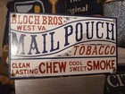 Rare Vintage Mail Pouch Chewing Smoke Tobacco Dealer Porcelain Metal Sign