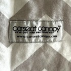Infant Car Seat Canopy  100  Cotton Outer Gray Chevron Baby Seat Cover