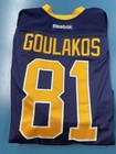 Rare 2015-16 Buffalo Sabres Spiro Goulakos Game Worn Jersey Auto W  Upl   Clague