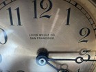 1920s Chelsea San Francisco Brass Ship Clock Works No Key Louis Wuele Co
