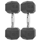 Cap Barbell Rubber-coated Hex Dumbbells  Set Of 2