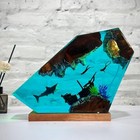 Shark Ocean Resin Lamp  Handmade Resin Night Light For Home Office Decor  Mul   