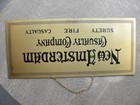 Vintage New Amsterdam Casualty Company 18  X 8  Metal Advertising Sign