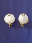 Antique Pair Of French Brass Wall Lamps With One Bulb