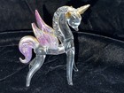 Hand Blown Glass Miniature Winged Unicorn