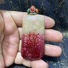 Ancient China  Exquisite Jade  Pure Handmade  Chicken Blood Stone  Snuff Bottle