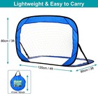 Pop Up Soccer Goals Set Soccer Ball Net Bag  Football Gates Indoor Outdoor Games